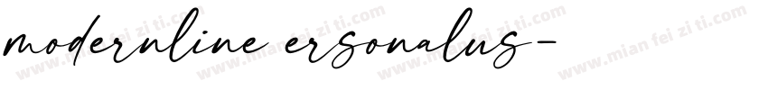 modernline ersonalus字体转换